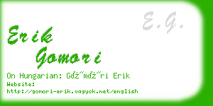 erik gomori business card